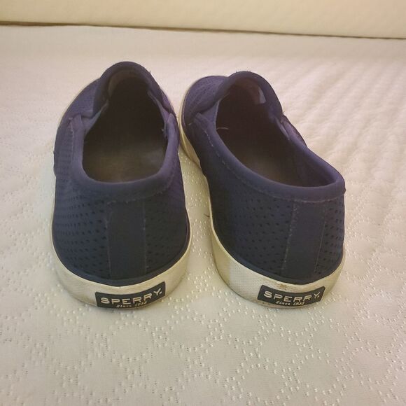 Sperry Pier Sider Navy Blue Shoes Size 8.5 M - Picture 4 of 7